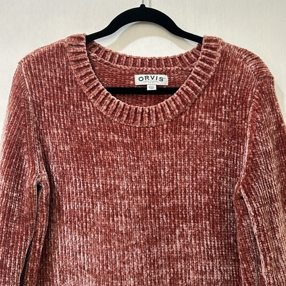 ORVIS  SWEATER CHENILLE SOFT COMFORT LONG SLEEVE PULLOVER  WOMENS SZ MD - Picture 3 of 11